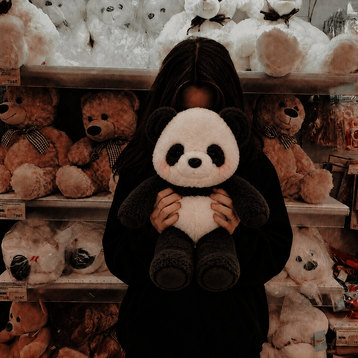 Running Panda – Black & White